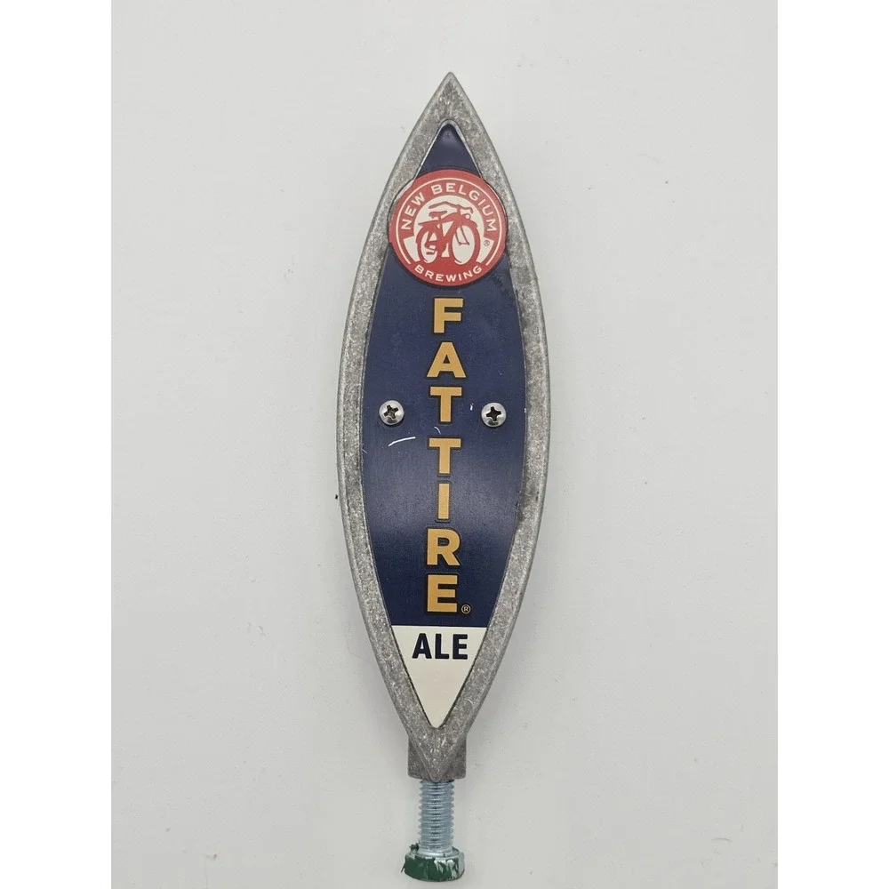 Fat Tire Ale Belgium Brewing Beer handle tap metal